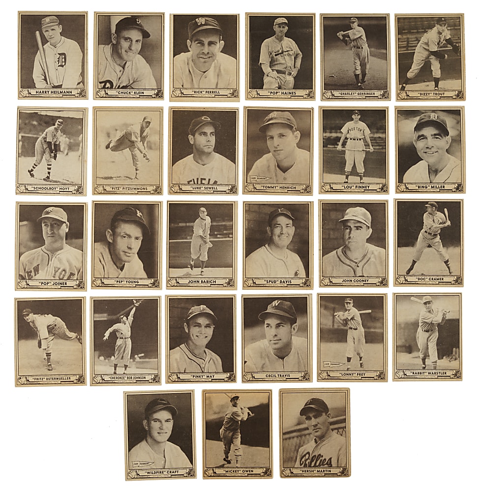 1940 R335 Play Ball Collection (31) Including Ten Hall of Famers