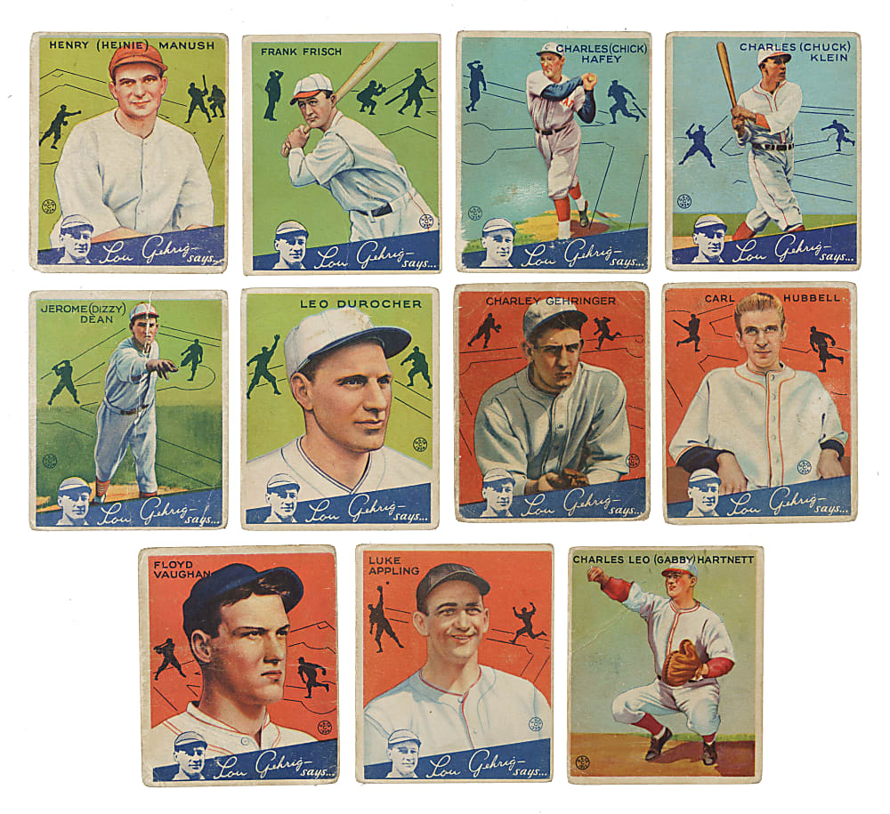 1933 R319 and 1934 R320 Goudey Collection (45) Including 15 Hall of Famers