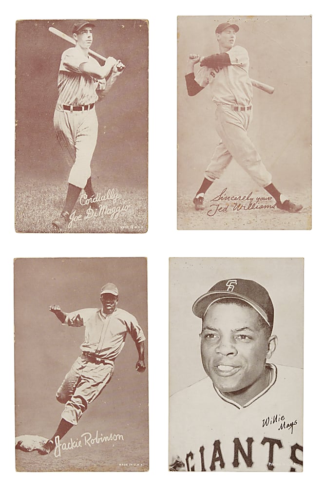 1939-1946 W462 Salutation Exhibits and 1947-1966 Exhibits Collection (78) Including 25 Hall of Famers