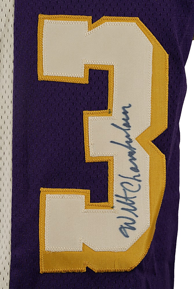 Wilt Chamberlain Signed "Los Angeles Lakers and Philadelphia Warriors/76ers" Split Jersey - JSA