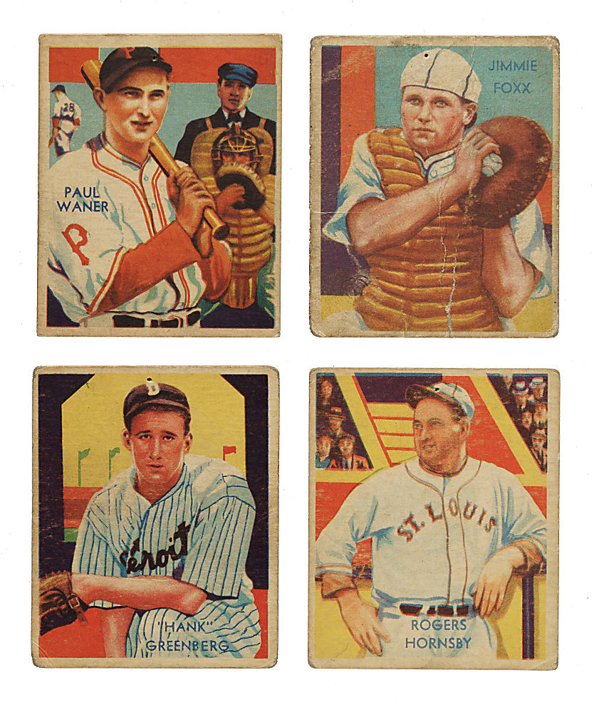 1934-1936 R327 Diamond Stars Partial Set (49/108) Including 22 Hall of Famers