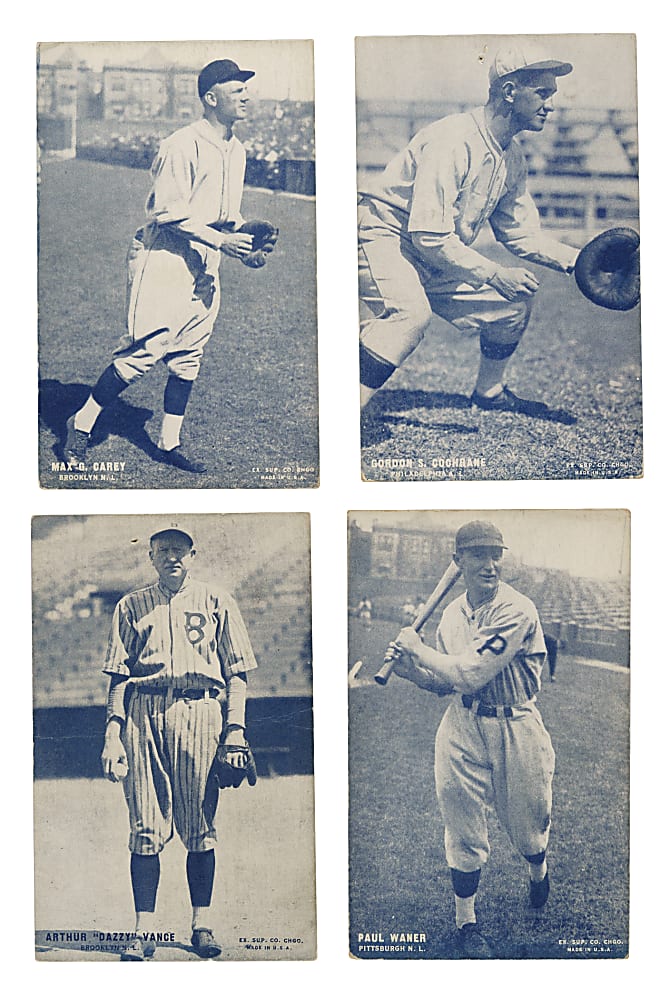 1928 Exhibits Collection (31) Including Vance, Waner, Carey, and Cochrane