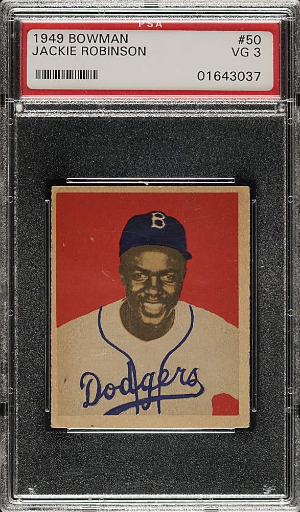 1949 Bowman #50 Jackie Robinson PSA VG 3