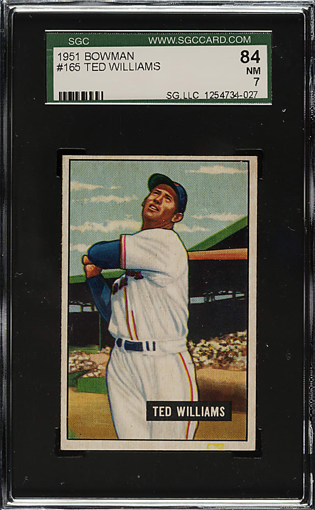 1951 Bowman #165 Ted Williams SGC NM 84