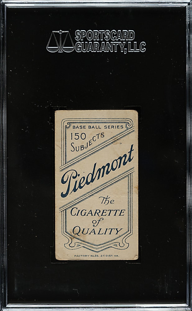 1909-1911 T206 White Border Christy Mathewson White Cap SGC GOOD 30