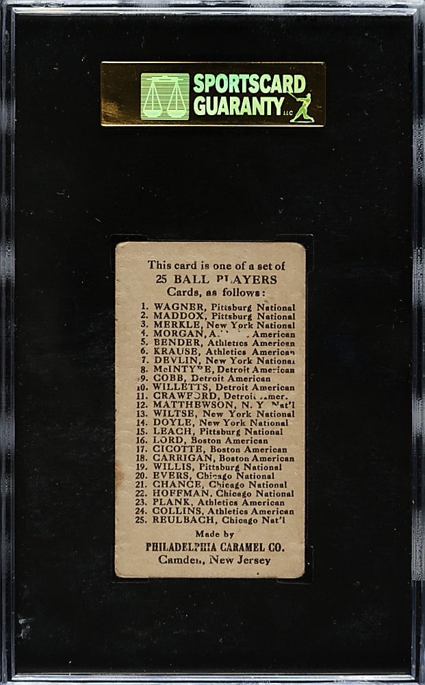 1909 E95 Philadelphia Caramel Ty Cobb SGC FAIR 20