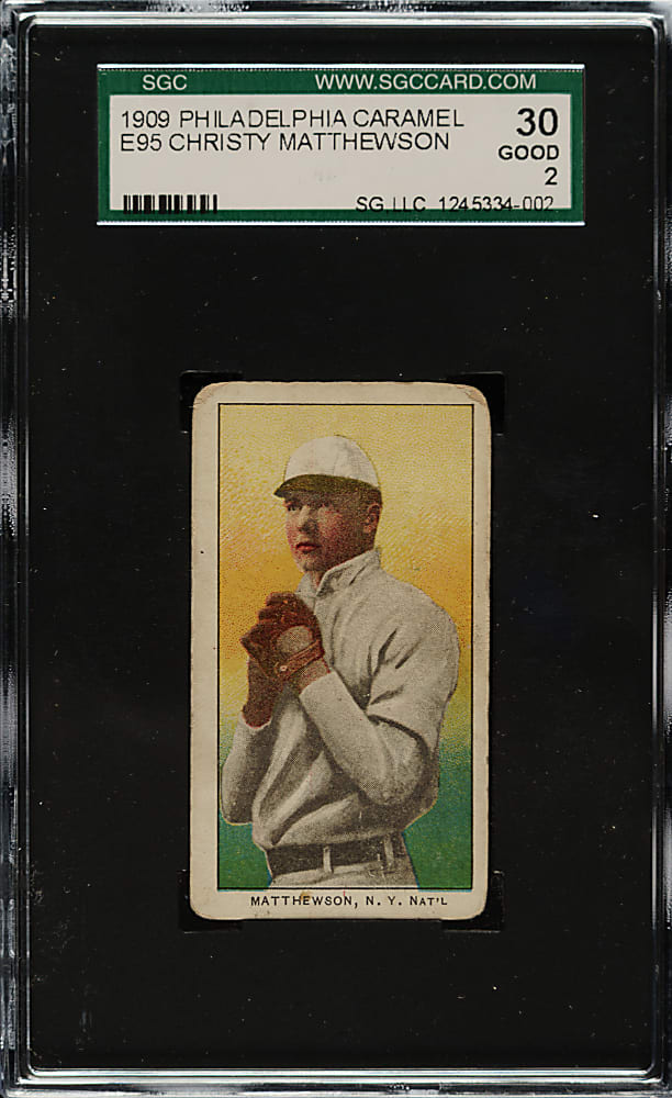 1909 E95 Philadelphia Caramel Christy Mathewson SGC GOOD 30