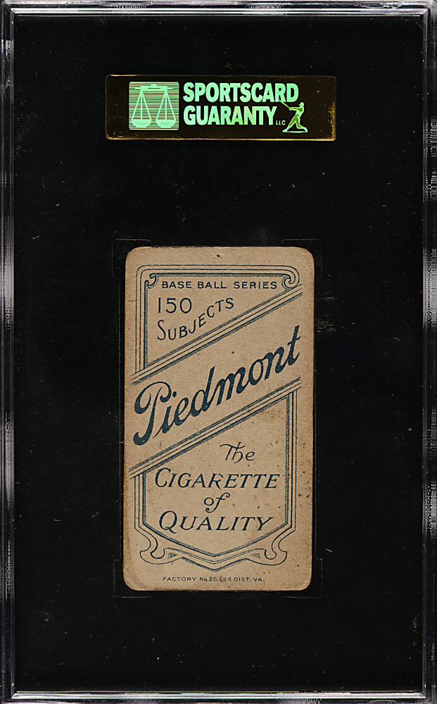 1909-1911 T206 White Border Walter Johnson Portrait SGC FAIR 20