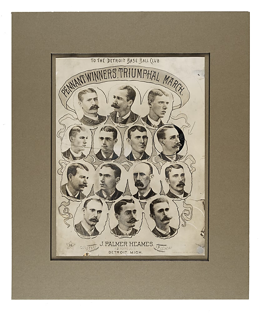 1887 Detroit Wolverines Team Photograph