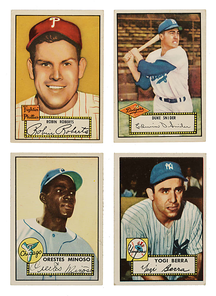 1952 Topps Partial Low-Number Run (162/310)