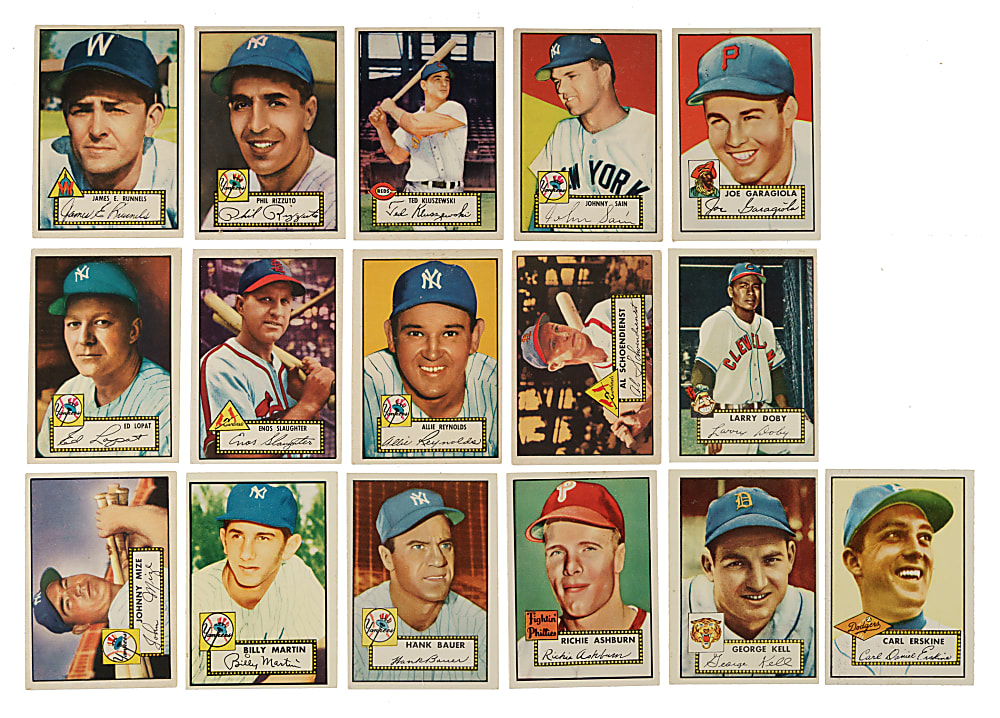 1952 Topps Partial Low-Number Run (162/310)