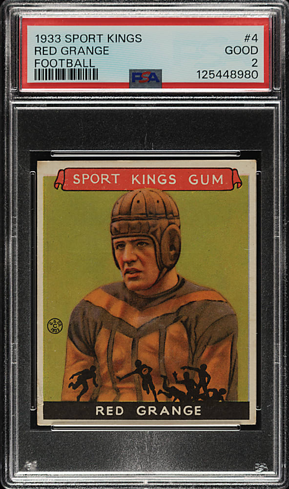 1933 R338 Sport Kings #4 Red Grange PSA GOOD 2