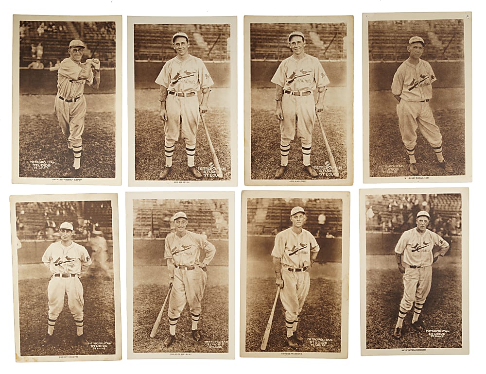 1931 Metropolitan Studio St. Louis Cardinals Collection (15) Including Grimes, Haines, Frisch, and Bottomley