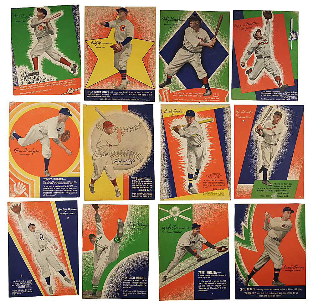 1937 Wheaties Series 9 Complete Set (16)