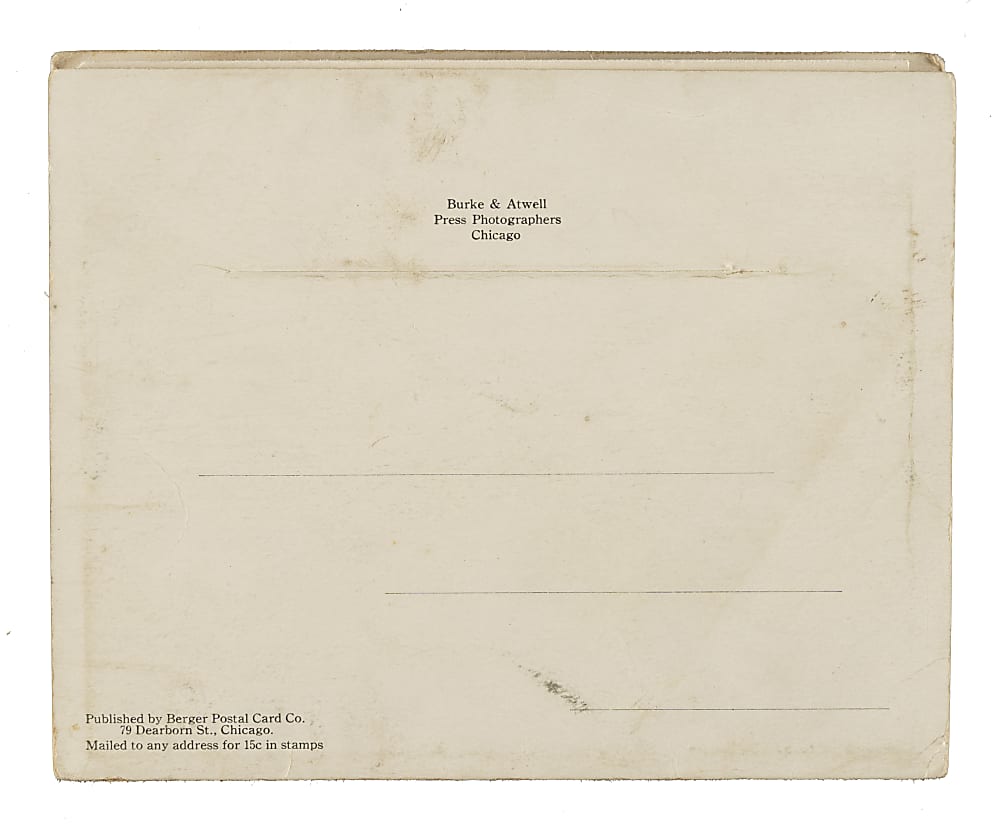 1910 Berger Postal Card Co. Philadelphia Athletics Large-Format "Accordion" Postcard with Mack, Plank, Collins, Bender, and Baker