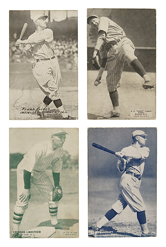 1922 to 1938 Exhibit Collection (23) Including Nine Hall of Famers