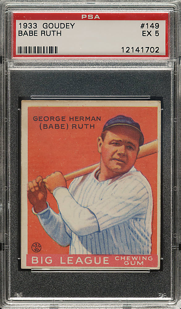 1933 R319 Goudey #149 Babe Ruth PSA EX 5