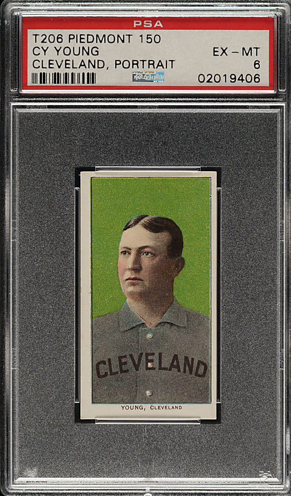 1909-1911 T206 White Border Cy Young Portrait PSA EX-MT 6