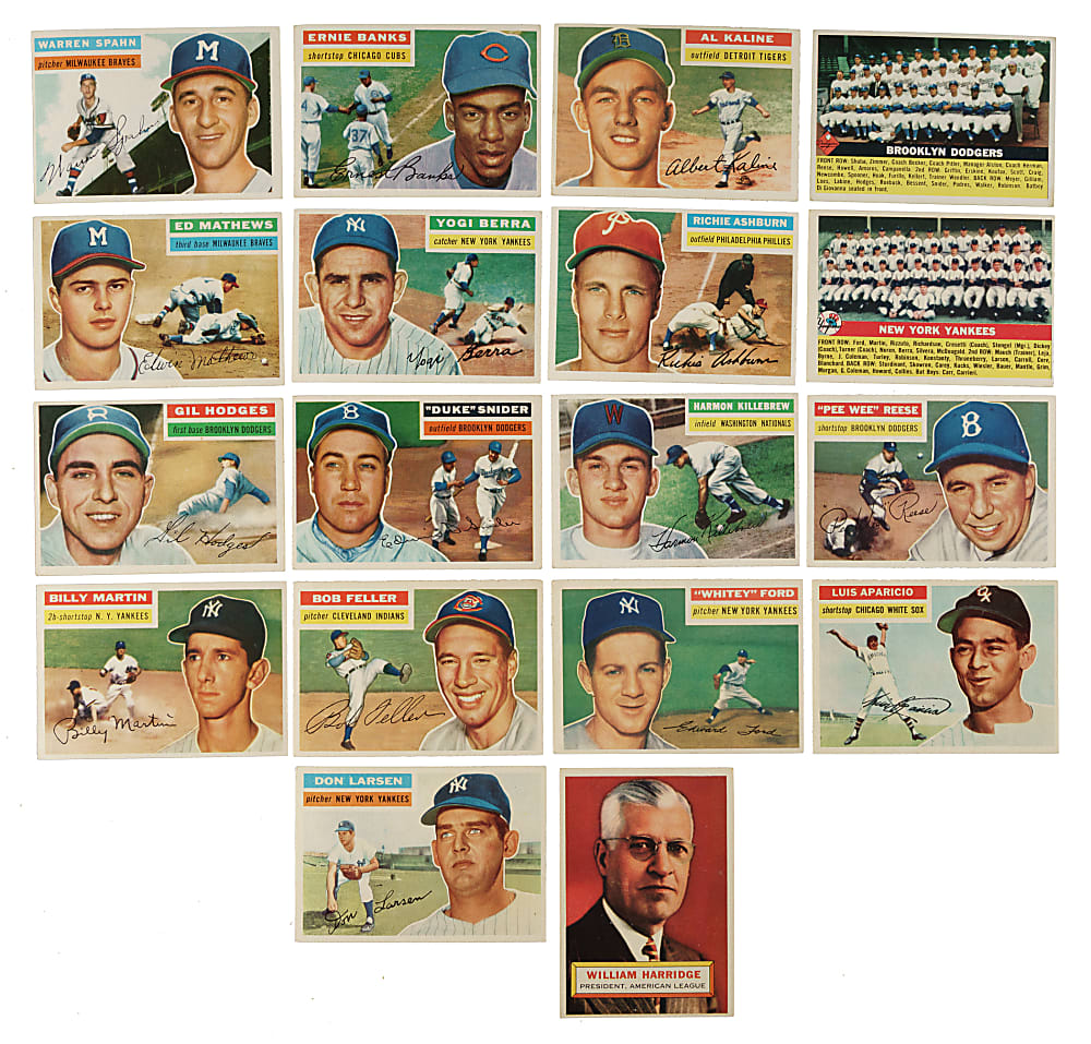 1956 Topps Near-Complete Set (334/340)