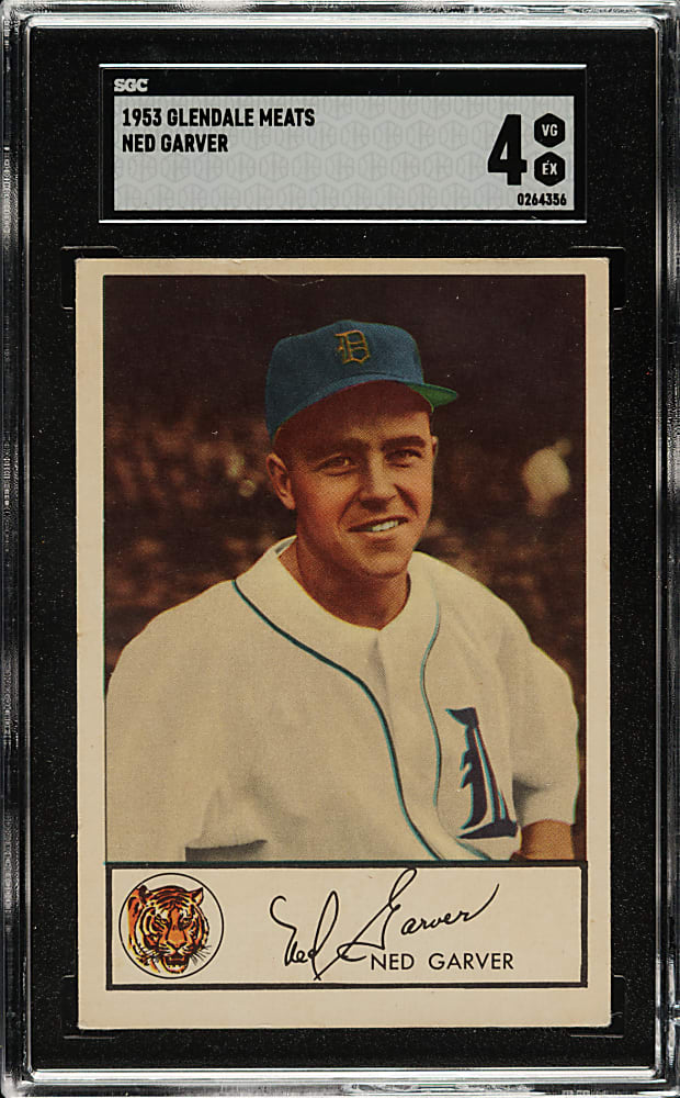 1953 Glendale Meats Ned Garver SGC VG/EX 4