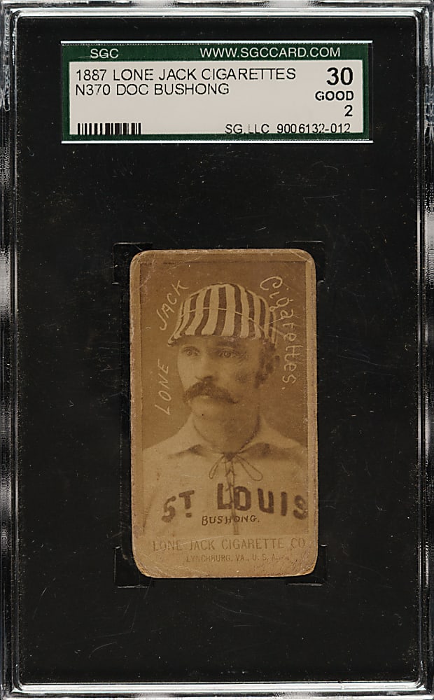 1886 N370 Lone Jack Cigarettes Doc Bushong SGC GOOD 30