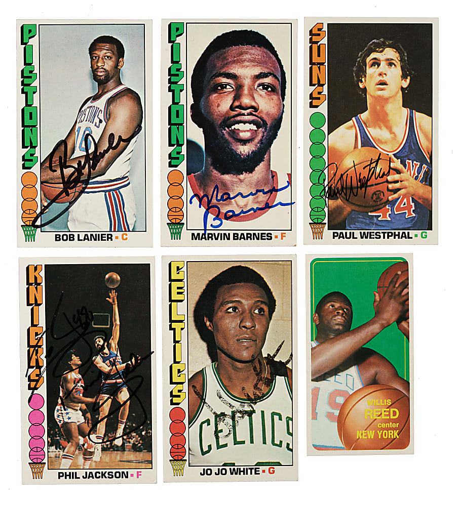 1961 to 2009 Topps, Fleer, Upper Deck, and Star Basketball Hall of Fame and Stars Signed-Card Collection (87) Including Jerry West, Oscar Robertson, and Larry Bird