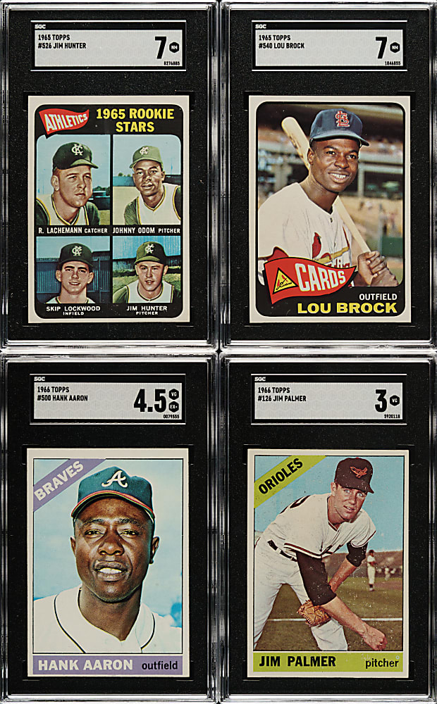 1964 to 1968 Topps Shoebox Collection (1,240) Including 81 Hall of Famers