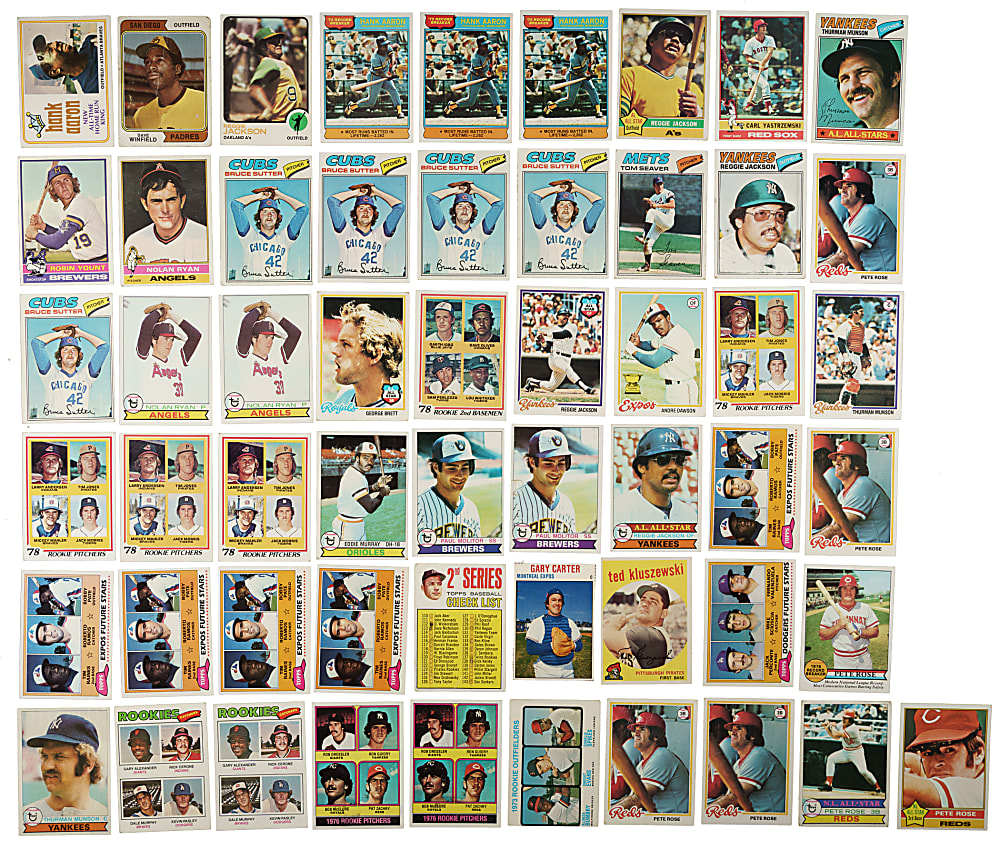 1959 to 1982 Topps, Post Cereal, and Kellogg's Shoebox Collection (2,235) Including 469 Hall of Famers