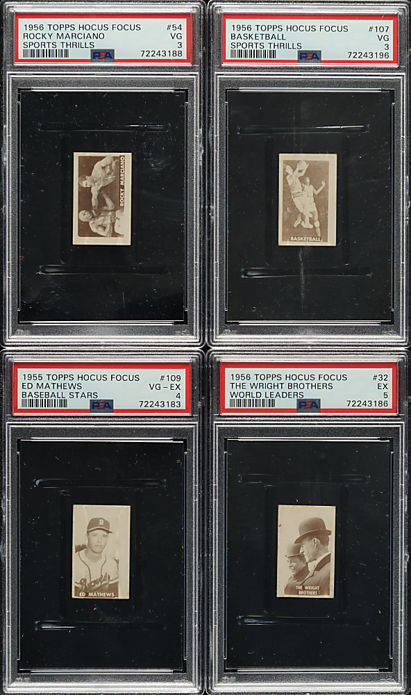 1956 Topps Hocus Focus Collection (44) Including 22 PSA-Graded Cards