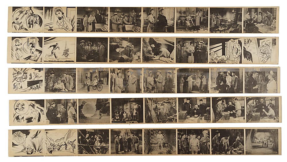 1943 R4 Samuel Eppy, Inc. "The Adventures of Smilin' Jack" Complete Set (128) On 16 Uncut Panels