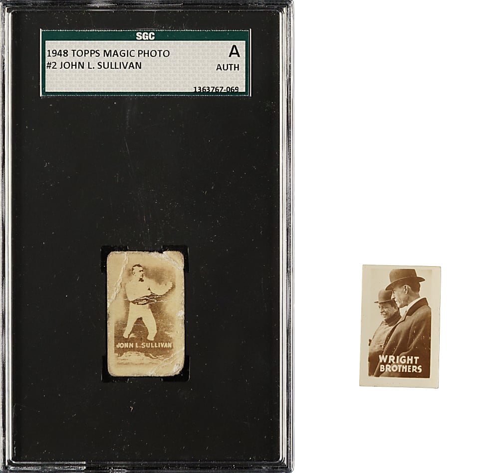 1948 Topps "Magic Photos" Multi-Sport Partial Set (143/252) Plus 67 Duplicates Including Jesse Owens and John L. Sullivan