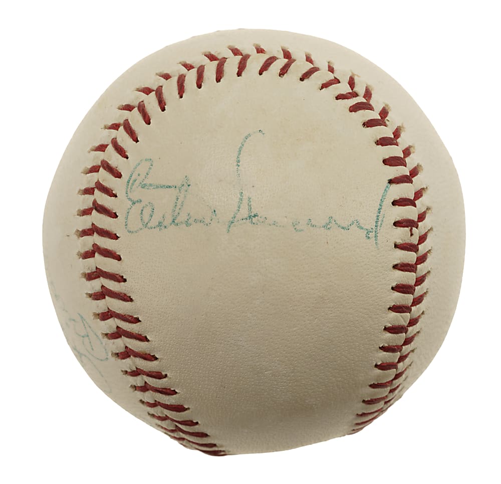 Mickey Mantle, Roger Maris, Dizzy Dean, and Elston Howard Multi-Signed Baseball - JSA
