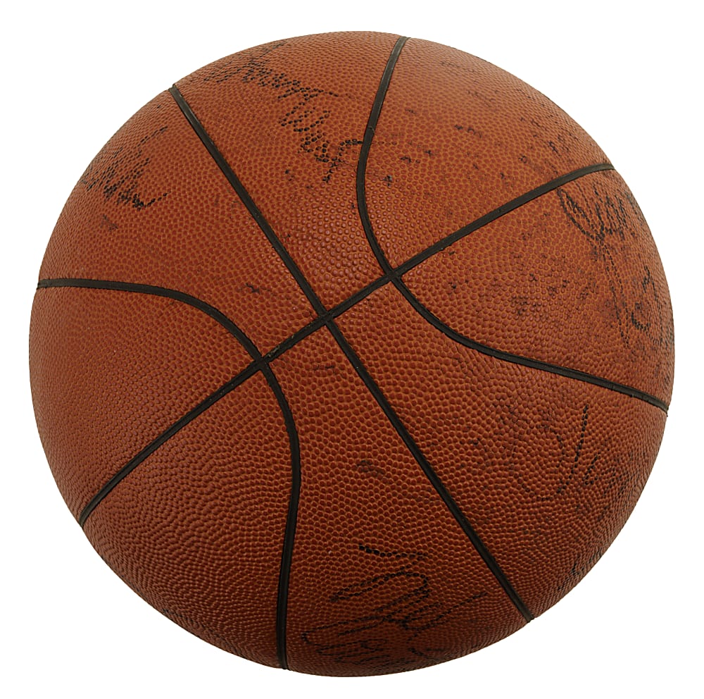 1972-1973 Los Angeles Lakers Western Conference Champions Team-Signed Basketball with Wilt Chamberlain and Jerry West - JSA
