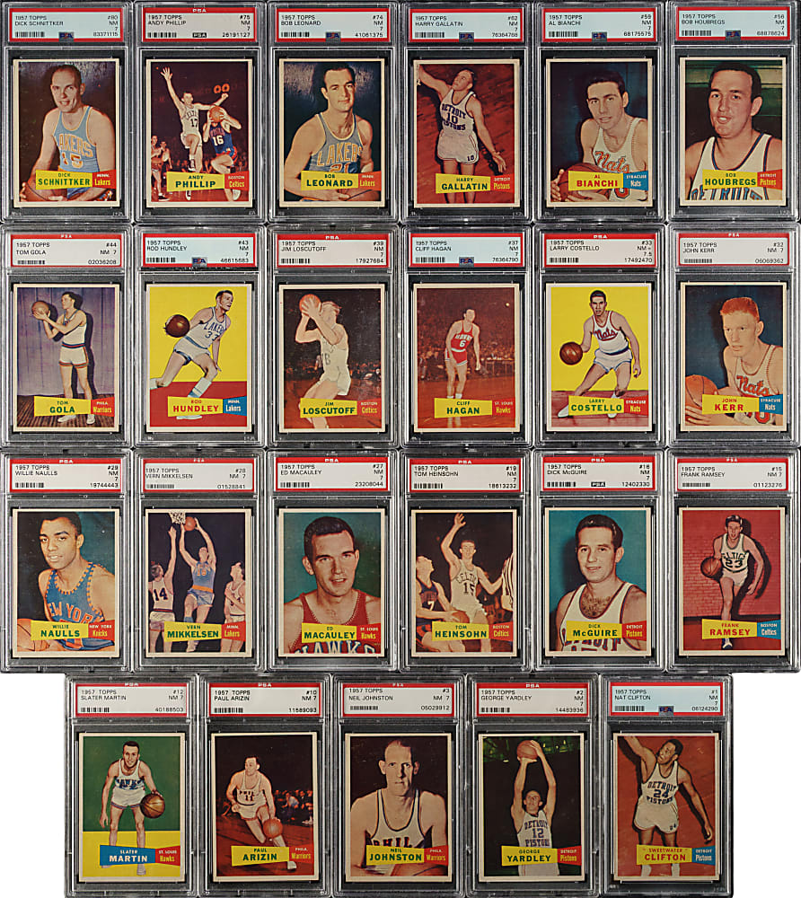 1957-1958 Topps Basketball Complete Set (80): #14 PSA Set Registry (7.00 GPA)