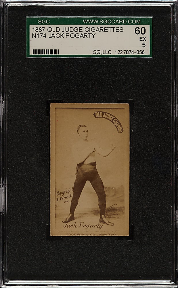 1887 N174 Old Judge Boxer Jack Fogarty SGC EX 60 - 1 of 1 - Highest Graded!