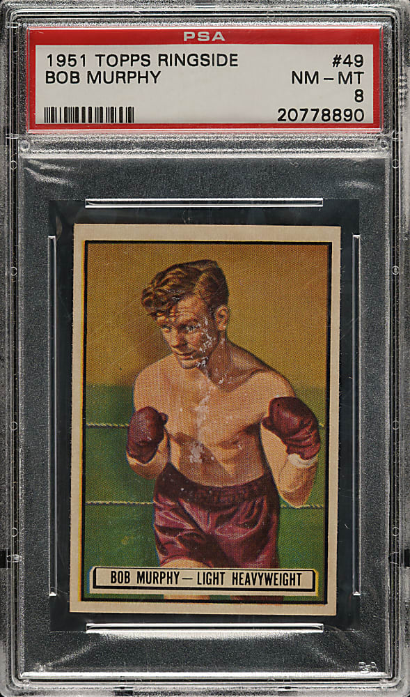 1951 Topps Ringside Boxing #49 Bob Murphy PSA NM-MT 8 - Short Print!