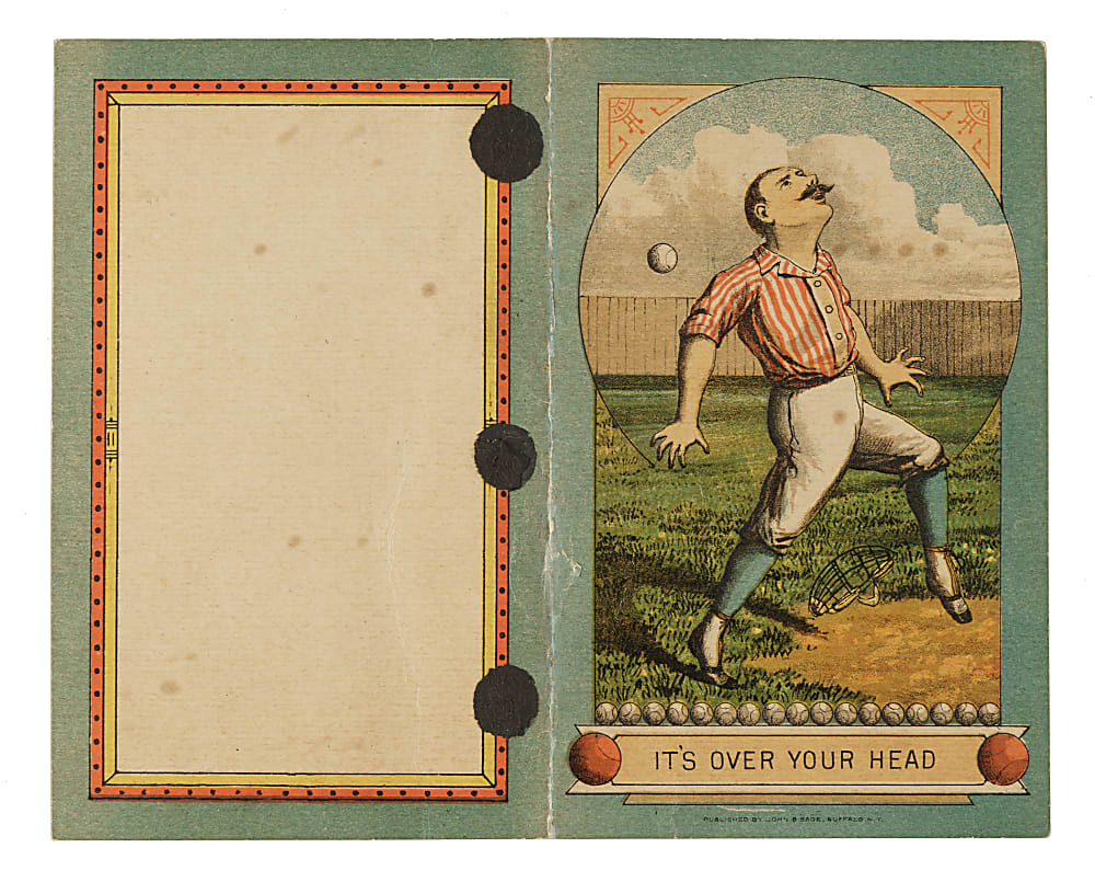 1886 Philadelphia Phillies (vs.  Boston Beaneaters) Scorecard with Hoss Radbourn in the Lineup!