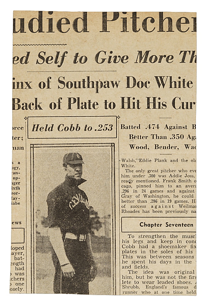 1951 Joe Jackson Signed Newspaper Photograph - Signed by His Wife - PSA/DNA