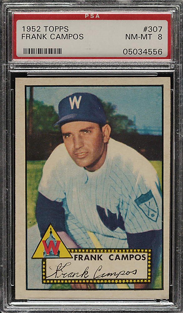 1952 Topps #307 Frank Campos PSA NM-MT 8