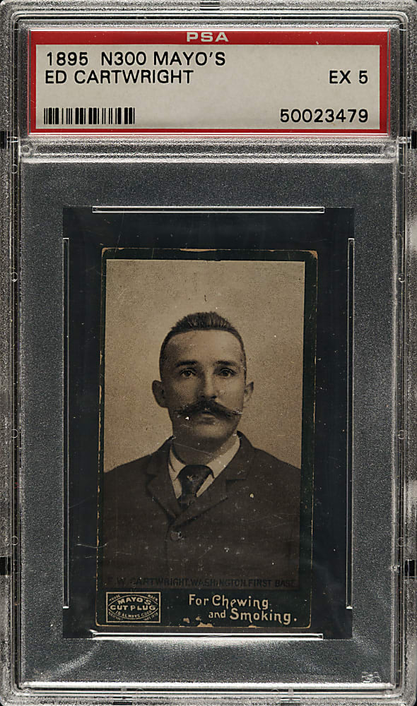 1895 N300 Mayo's Cut Plug Ed Cartwright PSA EX 5 - 1 of 2 - Highest Graded!