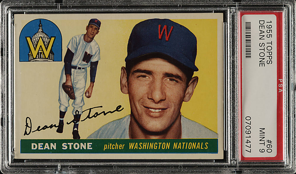 1955 Topps #60 Dean Stone PSA MINT 9