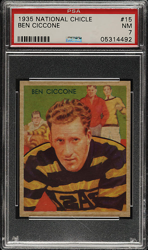 1935 R331 National Chicle Football #15 Ben Ciccone PSA NM 7
