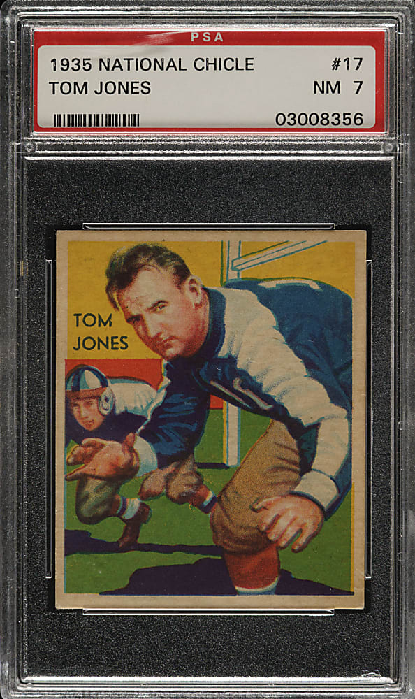 1935 R331 National Chicle Football #17 Tom Jones PSA NM 7