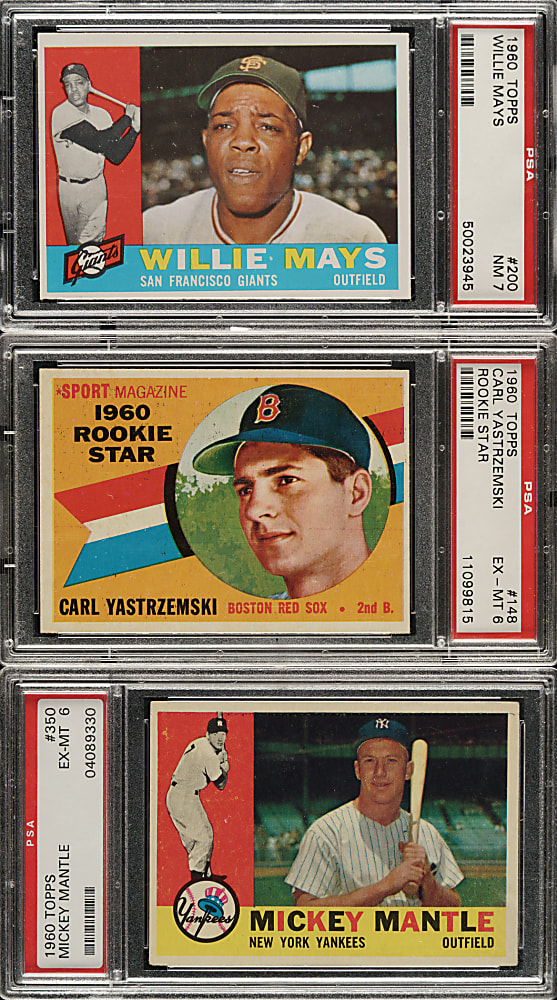 1960 Topps Complete Set (572) Including 41 PSA-Graded Cards