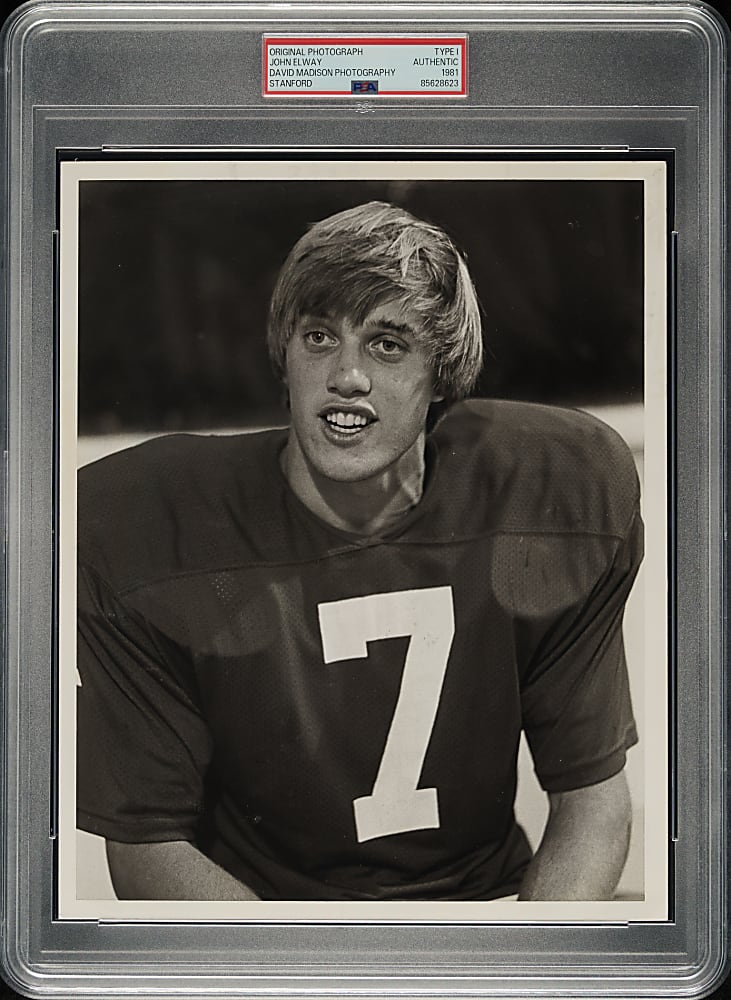 1981 John Elway Stanford Original David Madison Photograph PSA/DNA Type I