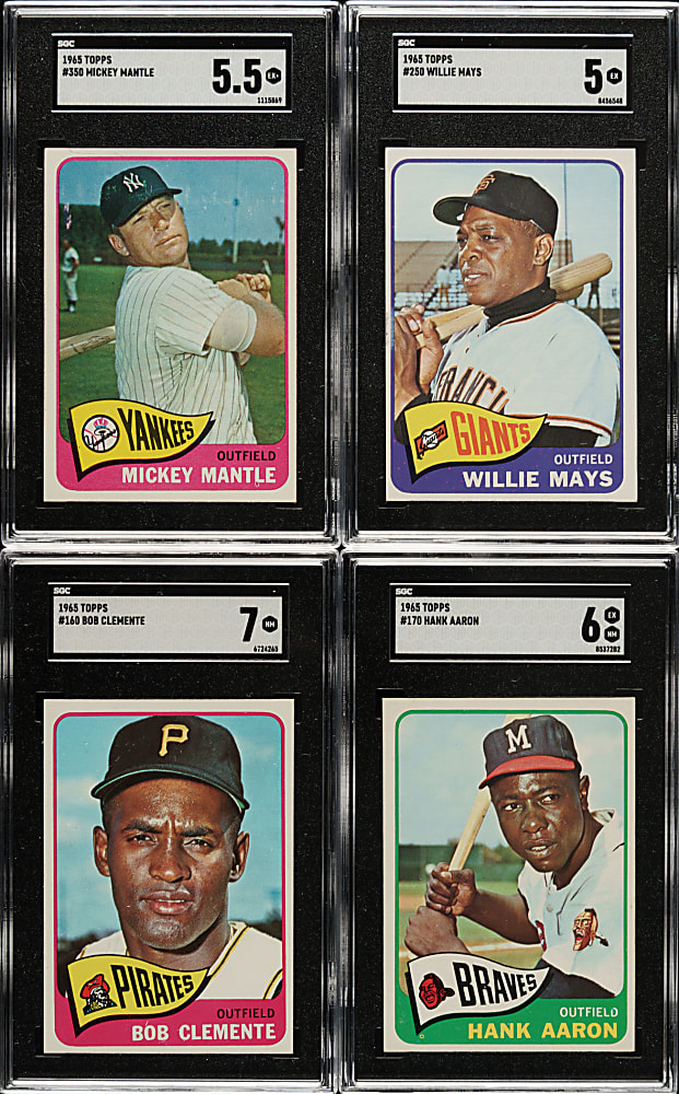 1965 Topps Complete Set (598) Including #350 Mickey Mantle SGC EX+ 5.5