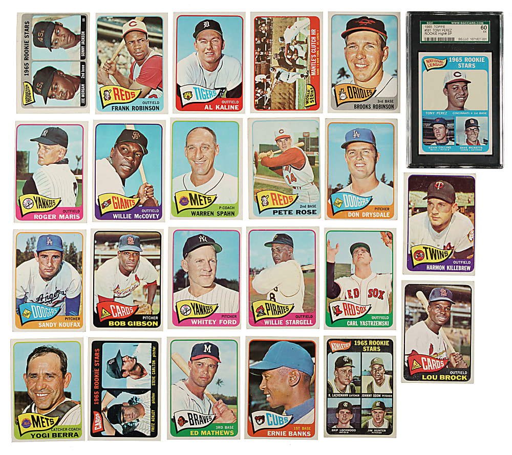 1965 Topps Complete Set (598) Including #350 Mickey Mantle SGC EX+ 5.5