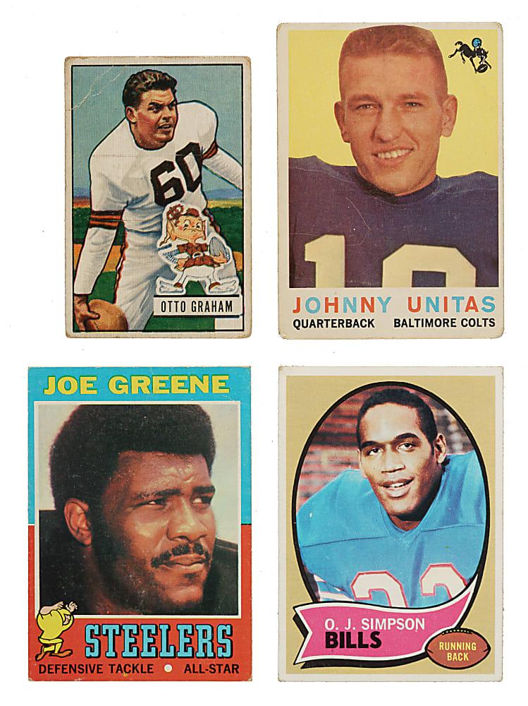 1951 to 1986 Topps, Bowman, and Philadelphia Football Collection (142) Including 103 Hall of Famers
