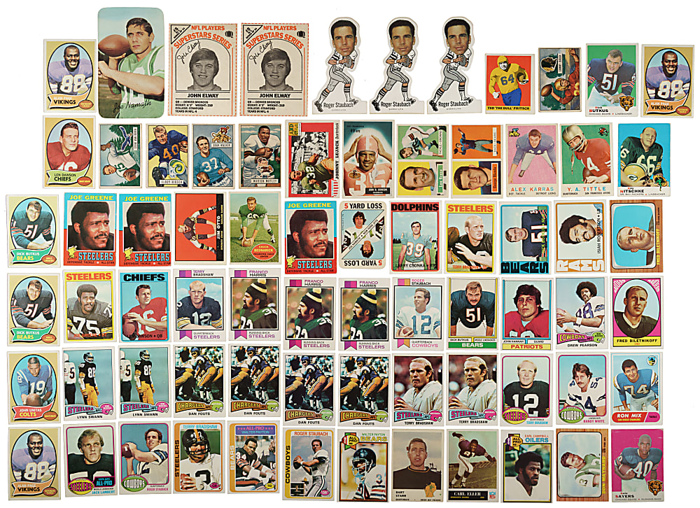 1951 to 1986 Topps, Bowman, and Philadelphia Football Collection (142) Including 103 Hall of Famers