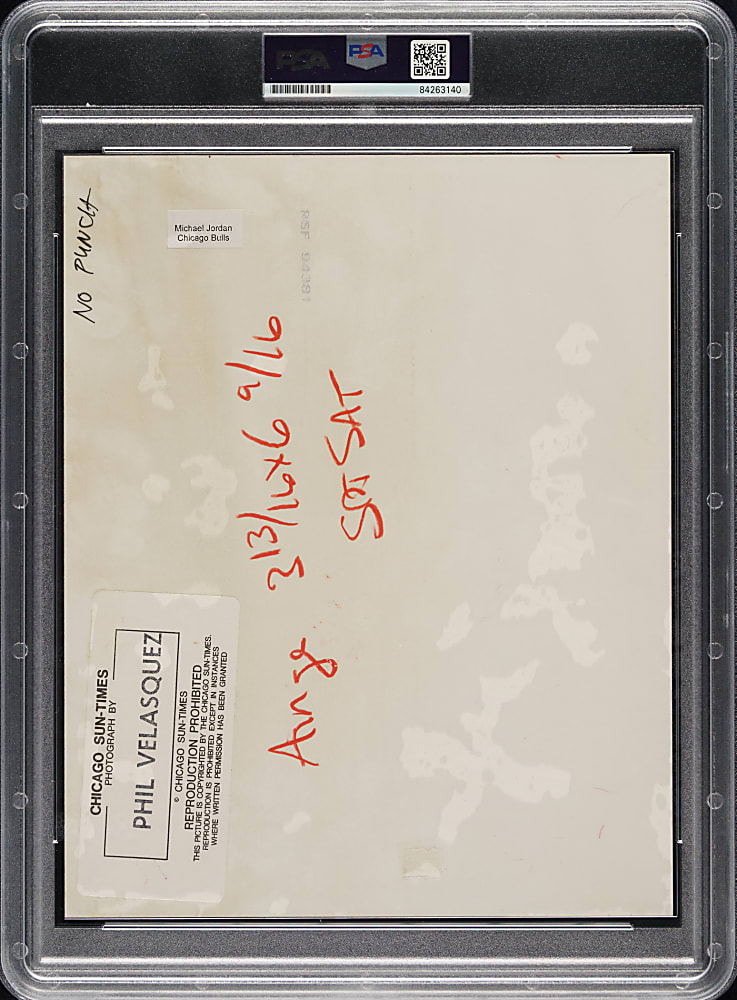 Circa Early 1990s Michael Jordan and Danny Ainge Original Chicago Sun Times Photograph PSA/DNA Type I